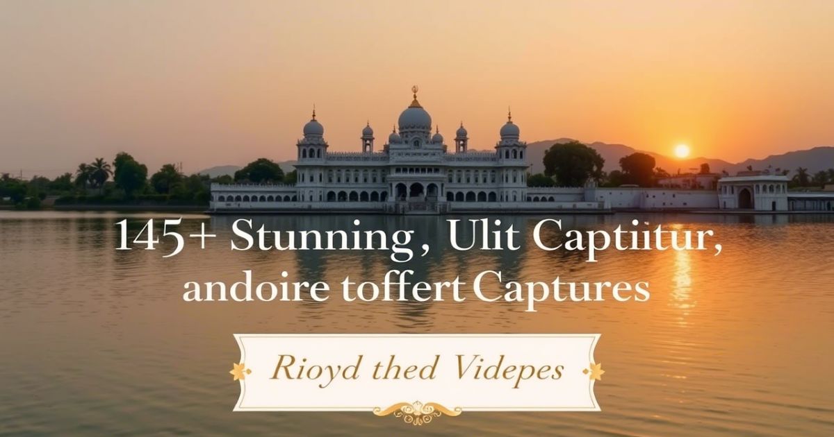 145+ Stunning Udaipur Captions to Capture Royal Vibes in 2025