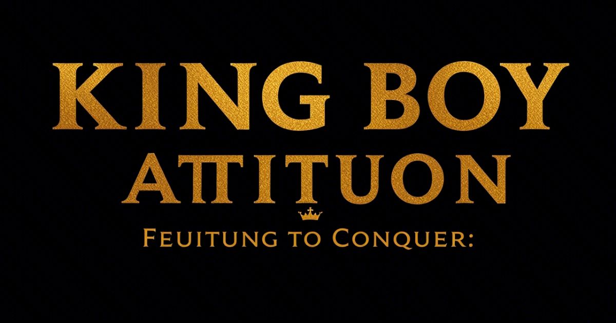 215+ King Boy Attitude Captions: Bold Fearless and Ready to Conquer