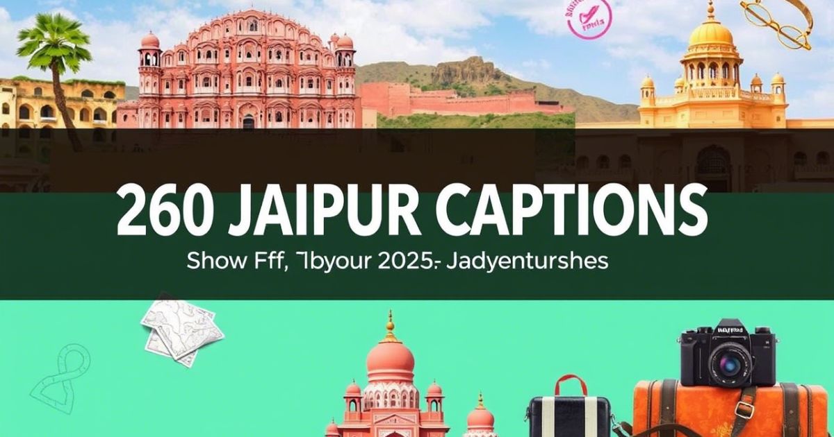 260+ Jaipur Captions for Instagram to Show Off Your 2025 Adventures