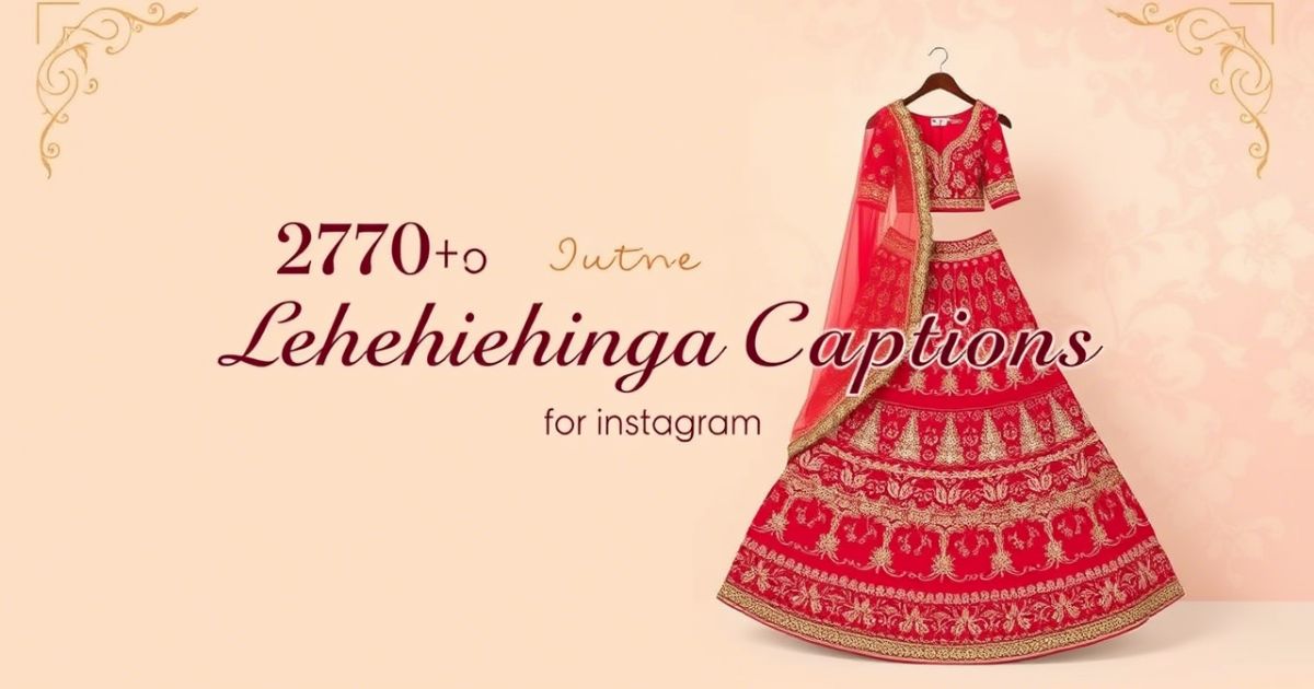 270+ Beautiful Lehenga Captions for Instagram