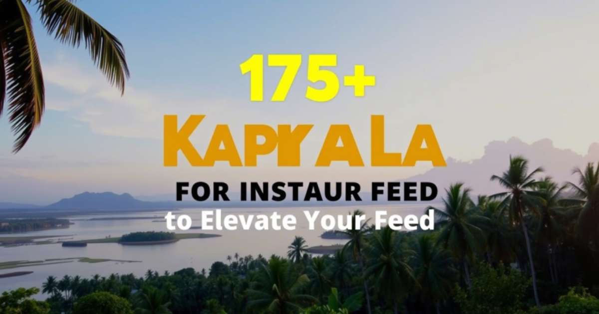 175+ Kerala Captions for Instagram to Elevate Your Feed