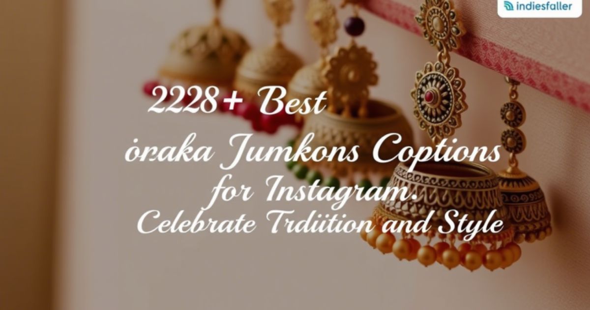 248+ Best Jhumka Captions for Instagram: Celebrate Tradition and Style