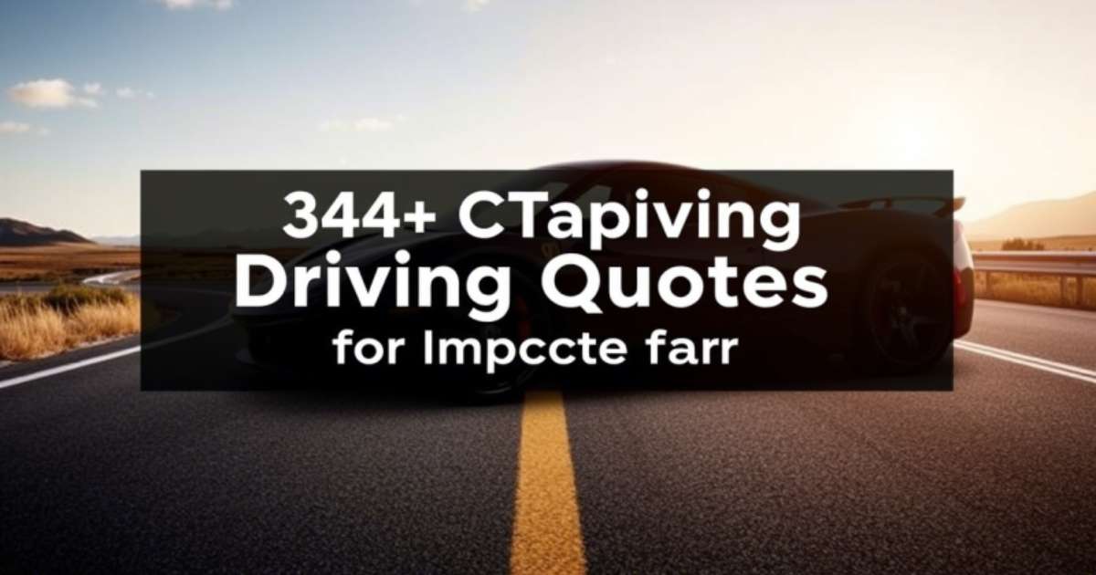 348+ Captivating Driving Quotes for Instagram to Fuel Your Feed