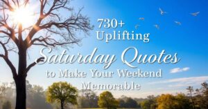730+ Uplifting Saturday Quotes to Make Your Weekend Memorable