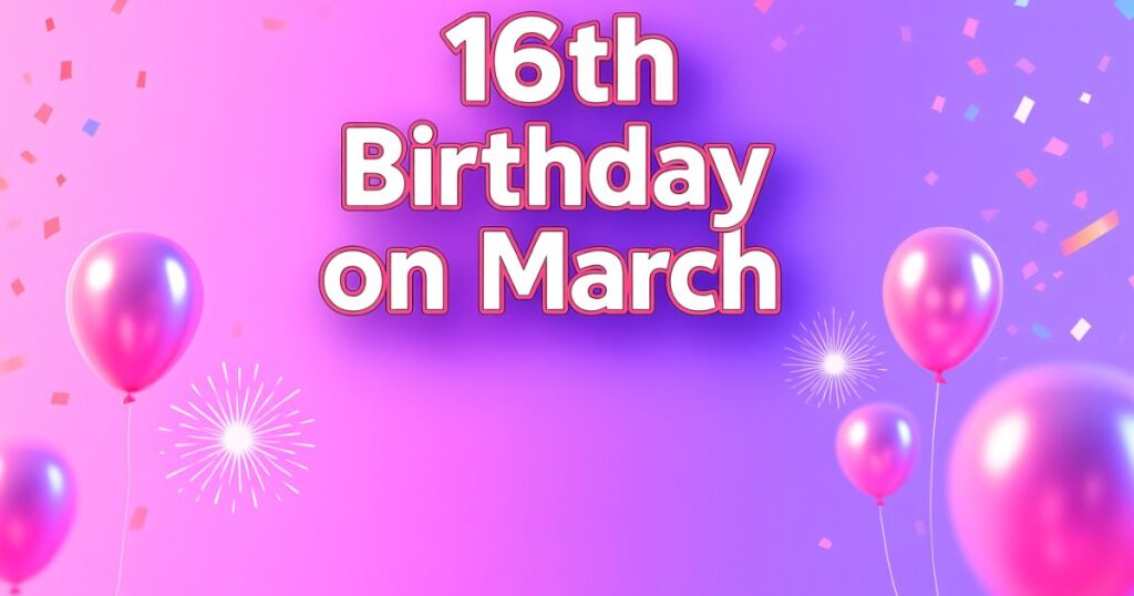 16th-birthday-on-march