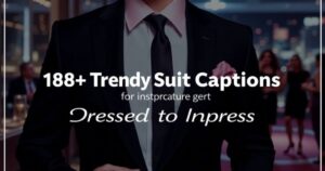 198+ Trendy Suit Captions for Instagram: Dressed to Impress