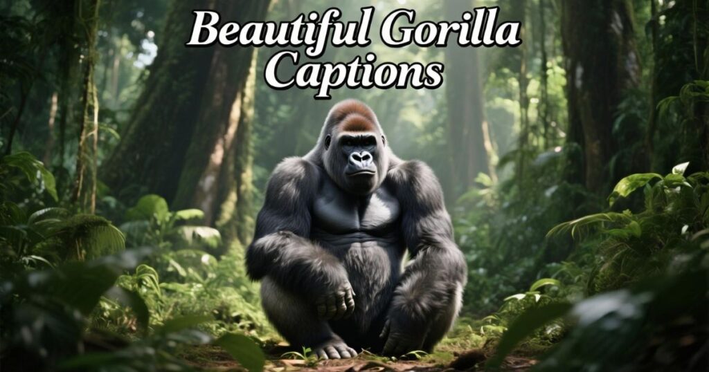 Beautiful Gorilla Captions