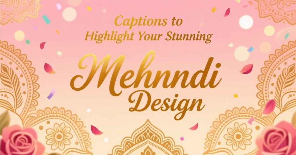 Captions to Highlight Your Stunning Mehndi Design