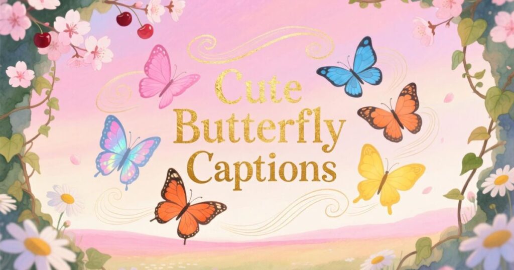 Cute Butterfly Captions