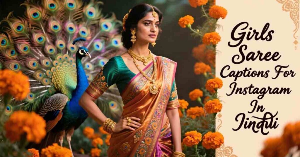 Girls Saree Captions For Instagram In Hindi