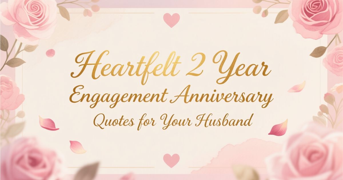 Heartfelt 2 Year Engagement Anniversary Quotes for Your Husband