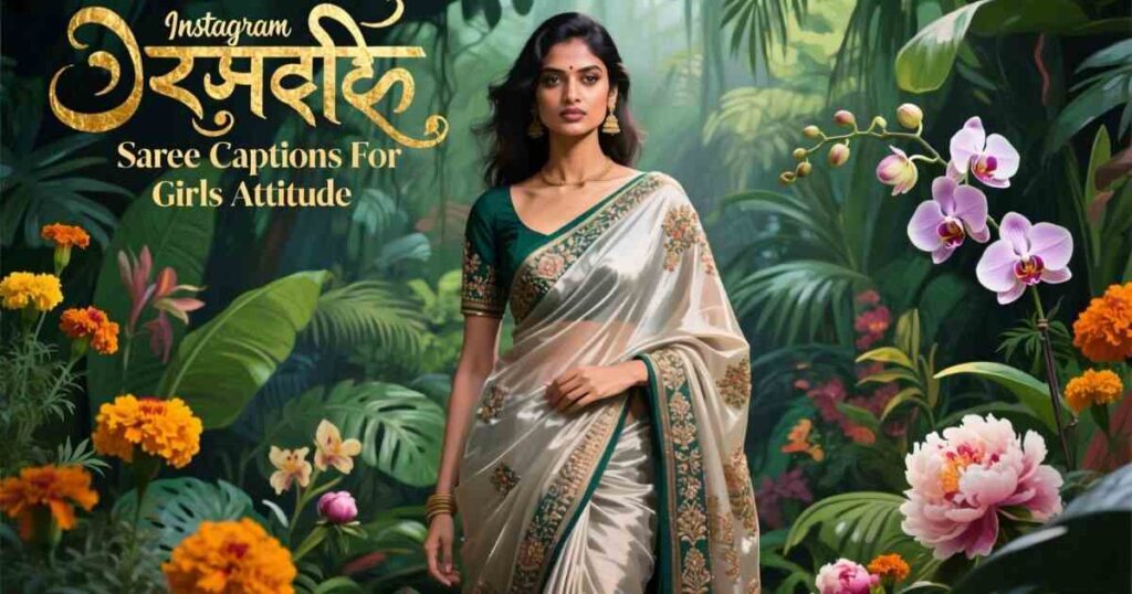 Instagram Saree Captions For Girls Attitude