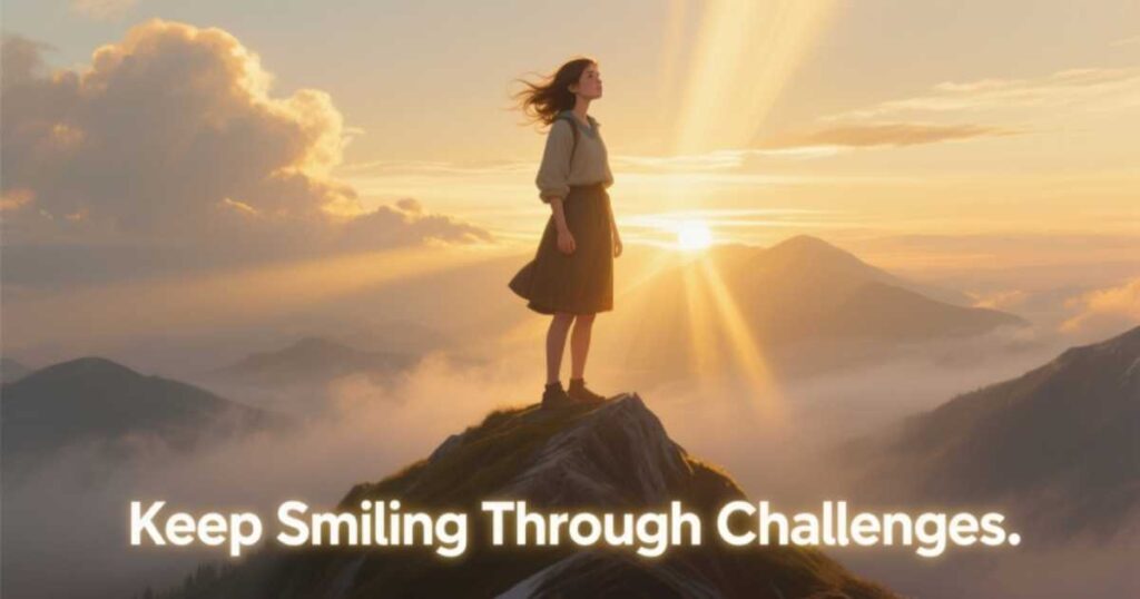 keep-smiling-through-challenges-captions