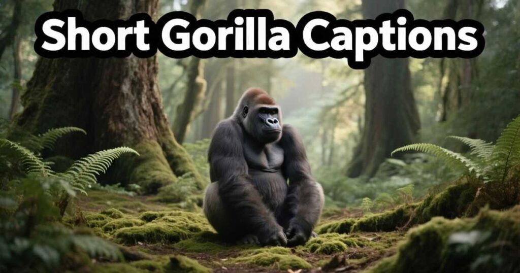 Short Gorilla Captions